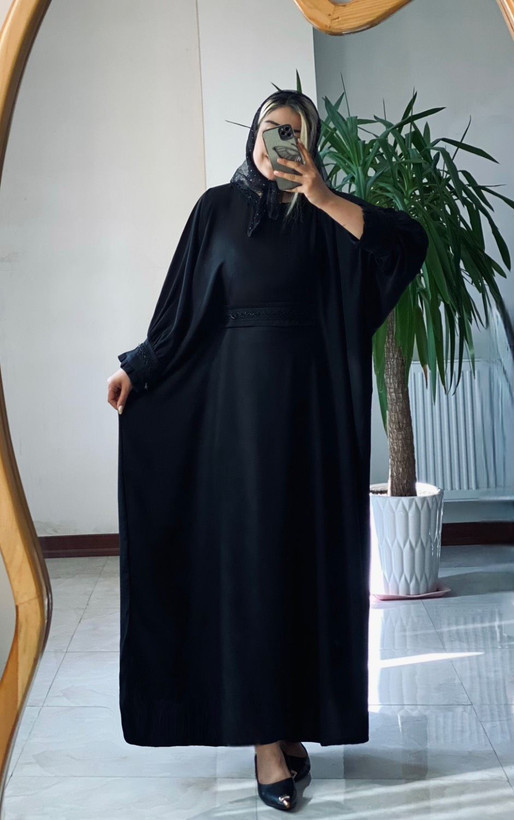 عبایی استین پِلیسه راحیل
