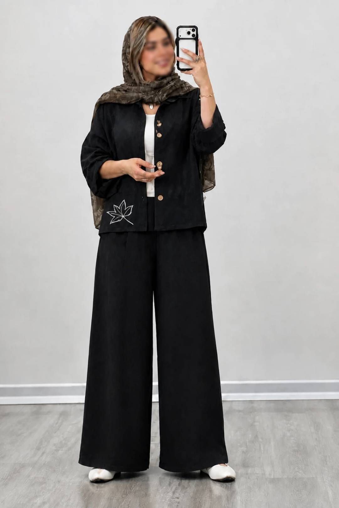 ست شومیز شلوار برگ