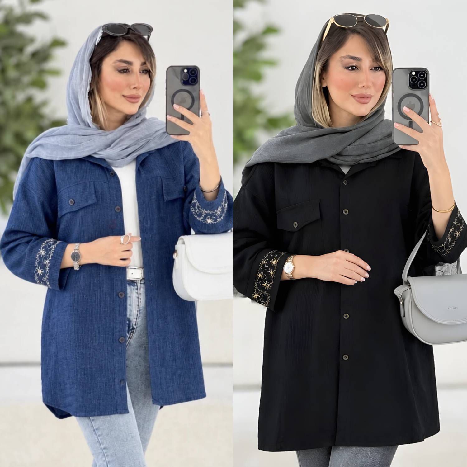 مانتو مچ گلدوزی سانیا