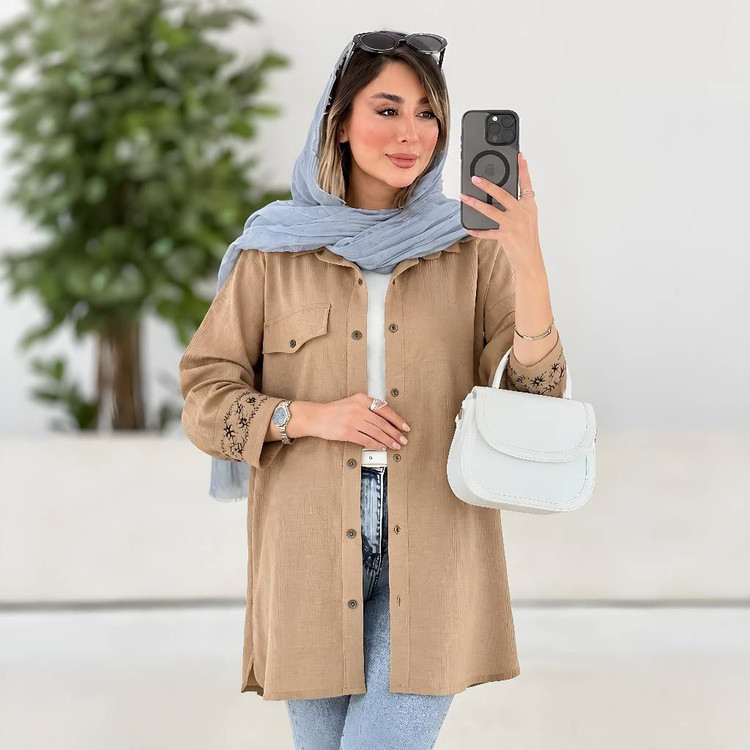 مانتو مچ گلدوزی سانیا
