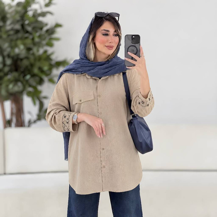 مانتو مچ گلدوزی سانیا