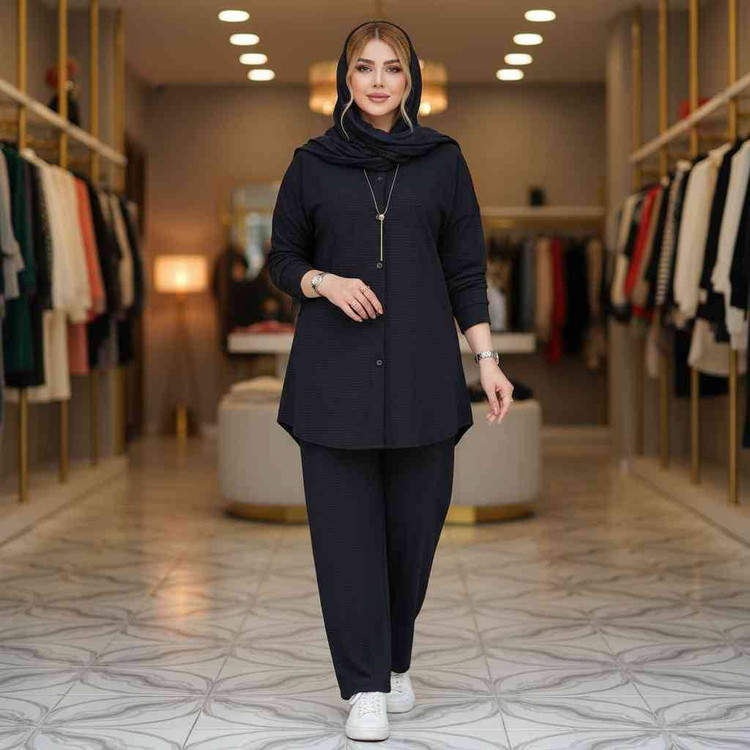 ست مانتو شلوار بسکوییتی