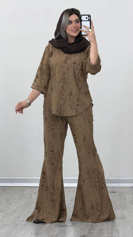 شومیز شلوار زاپدار