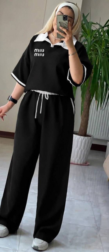 ست تیشرت و شلوار مازراتی miu miu