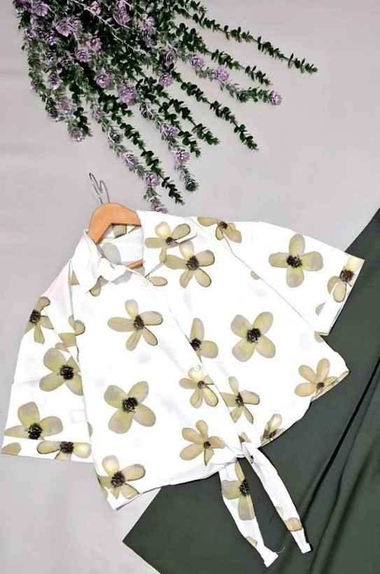 شومیز گره ای گل