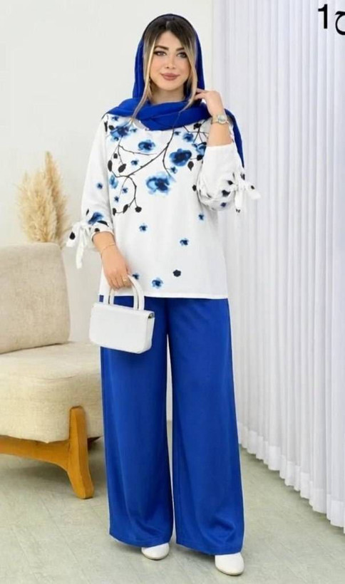ست شومیز شلوار شکوفه