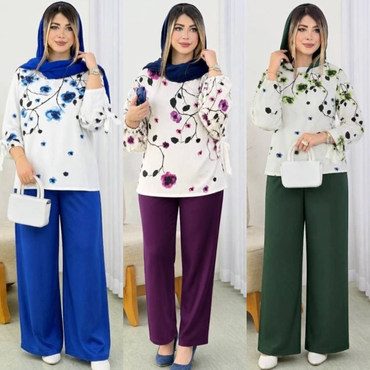 ست شومیز شلوار شکوفه