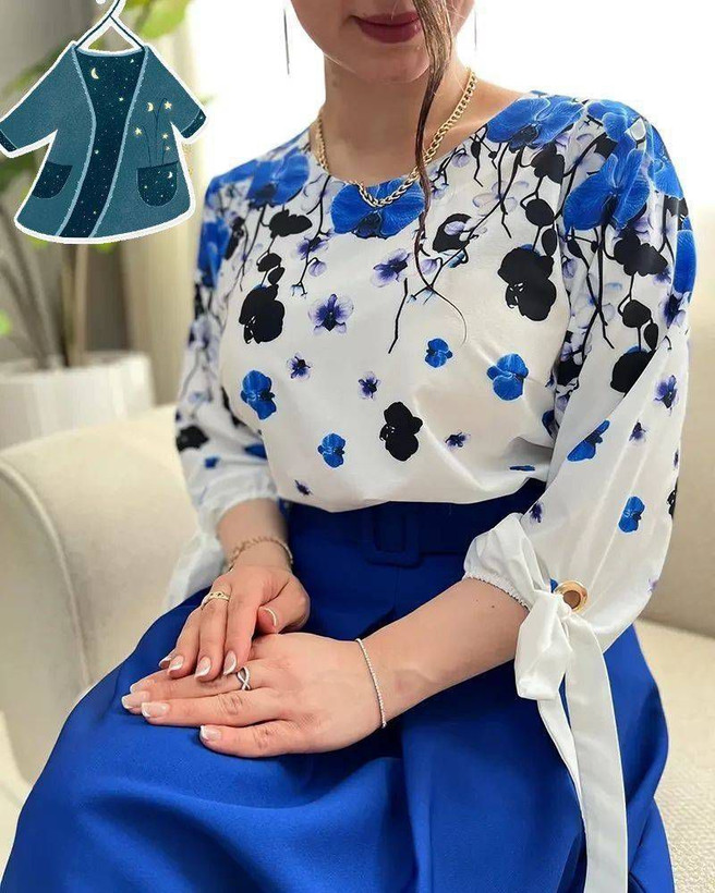 ست شومیز شلوار شکوفه