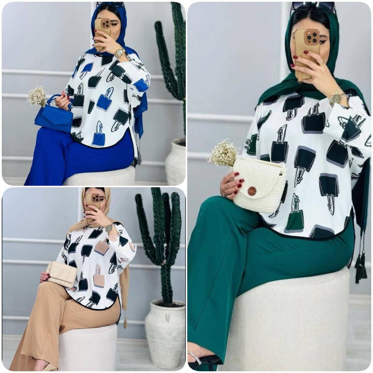ست شومیز شلوار نجمه