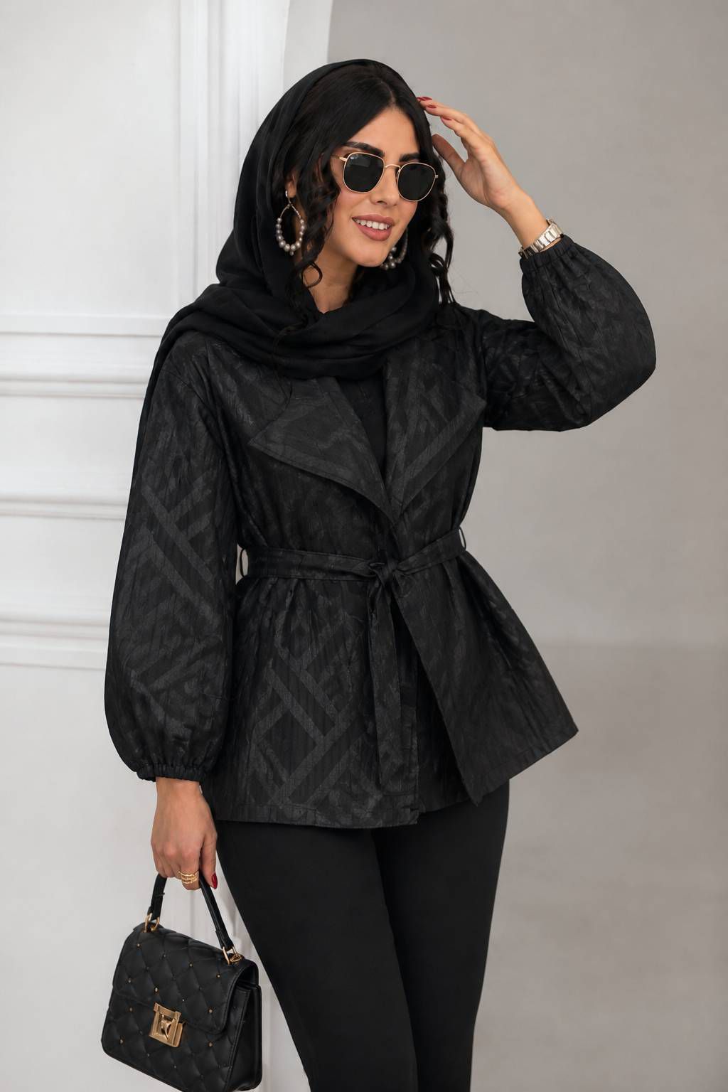 مانتو ژاکارد آفتاب