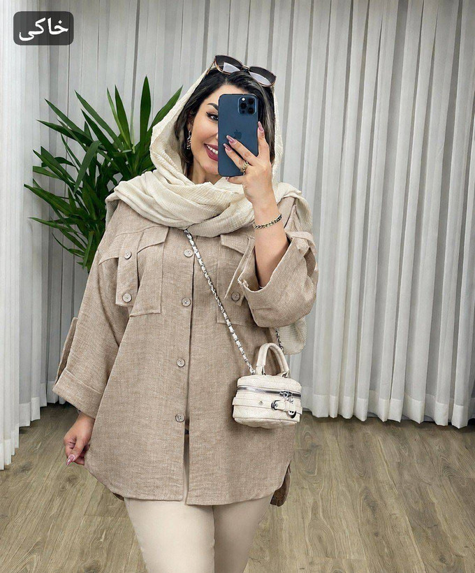 مانتو جیب صلیب هایده