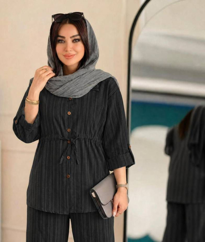 ست مانتو. شلوار دنیز