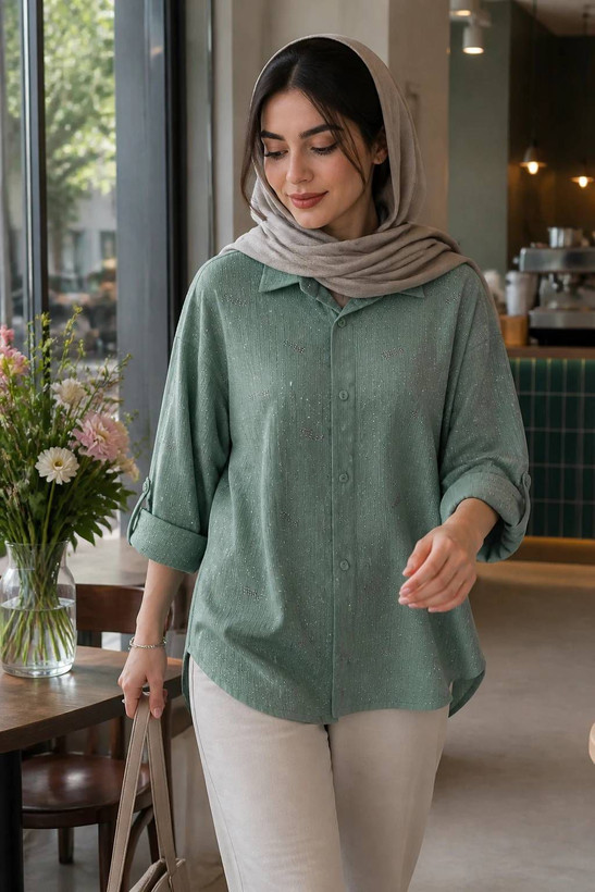 شومیز نگینی صحرا