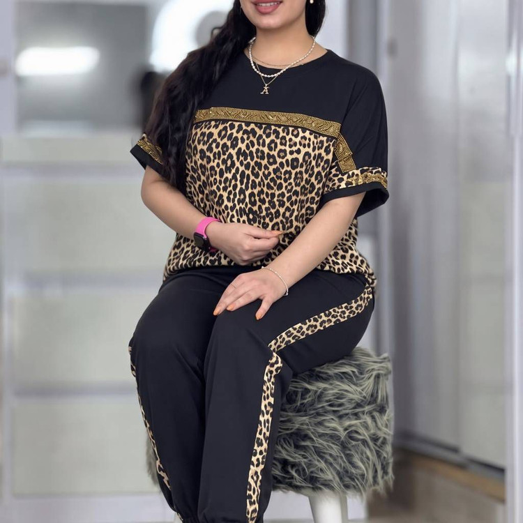 ست تیشرت شلوار ساتین