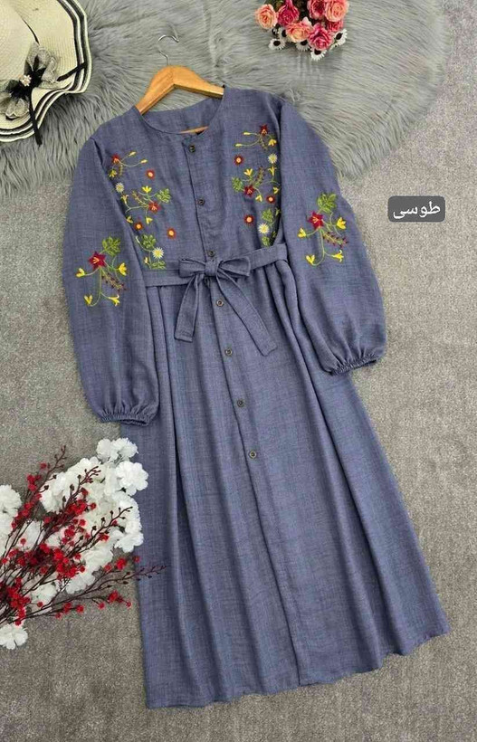مانتو گلدوزی باران