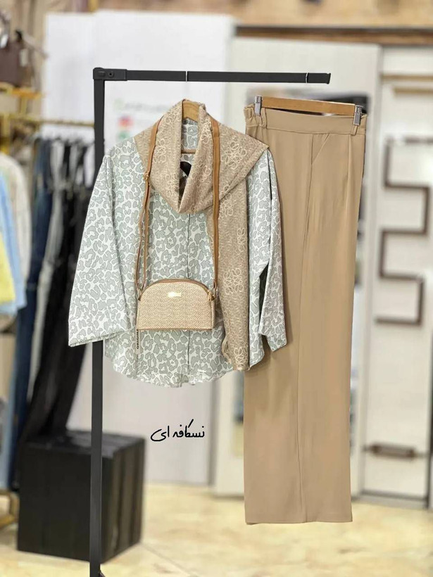 شومیز شلوار سرمه
