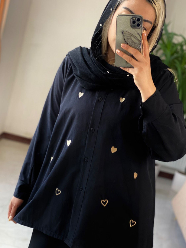 مانتو قوارهدار قلب