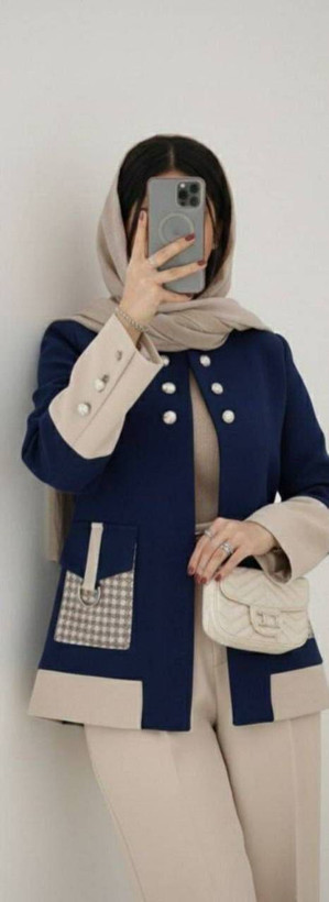 کت شلوار مزونی ترکیبی هیوا ترکیب زیبا برای درخشش