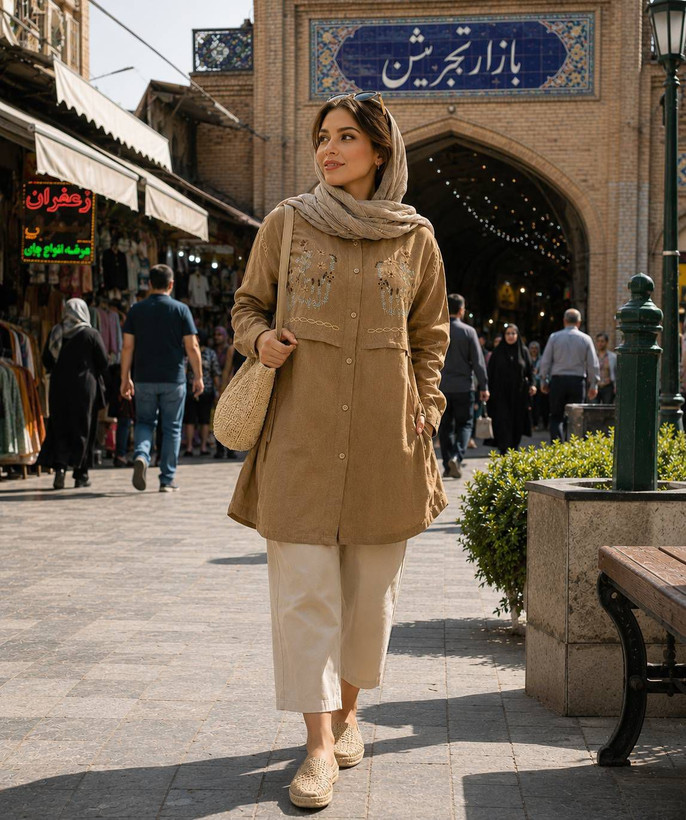 شومیز مانتویی حوری