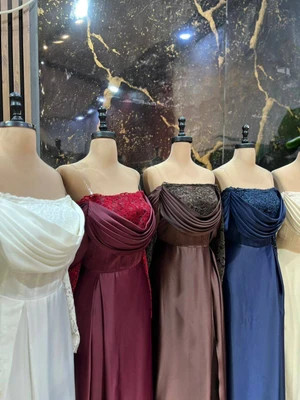 لباس مجلسی مدل شیدا ساتن | جنس ساتن زارا | دانتل مخمل