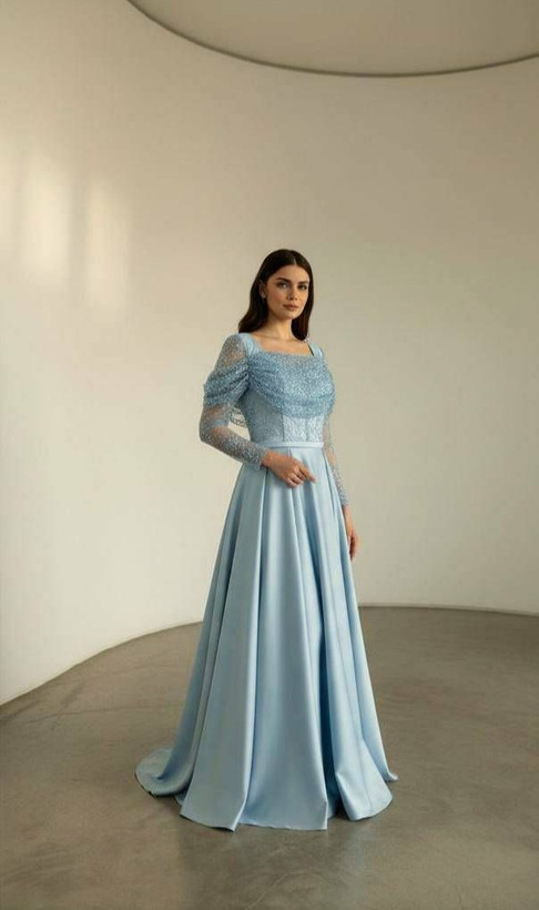 لباس مجلسی مدل بیتا | پارچه جسیمکو | ساتن آمریکایی