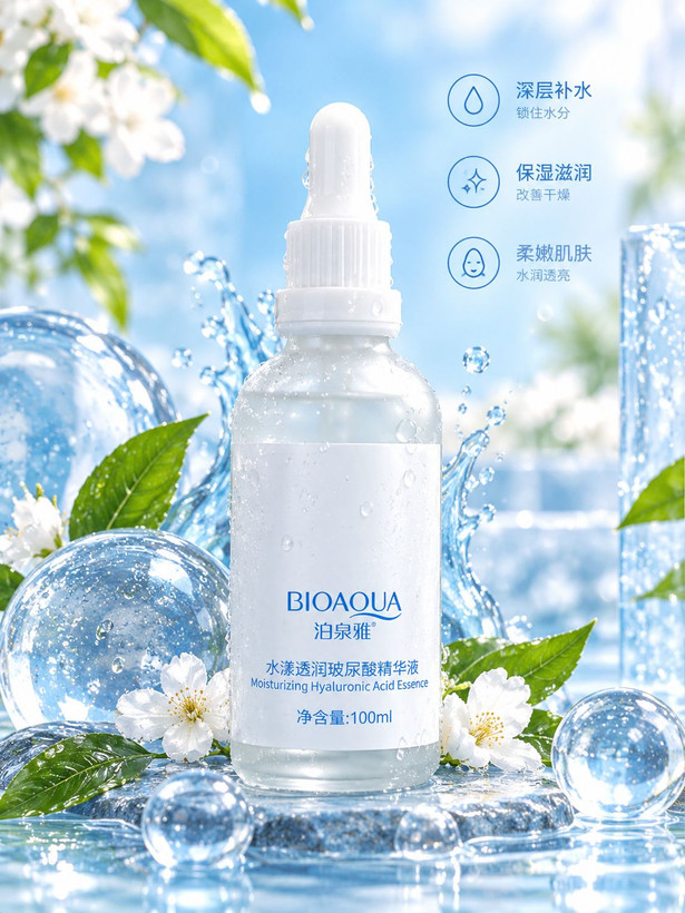 سرم هیالورونیک اسید BIOAQUA کمک به آبرسانی و حفظ رطوبت پوست