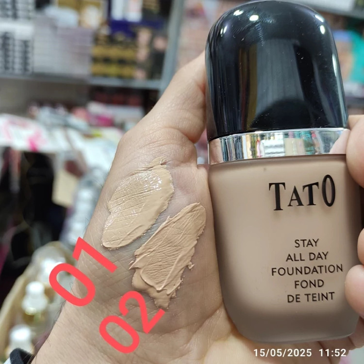 کرم پودر شیشه ای تاتو با ماندگاری بالا