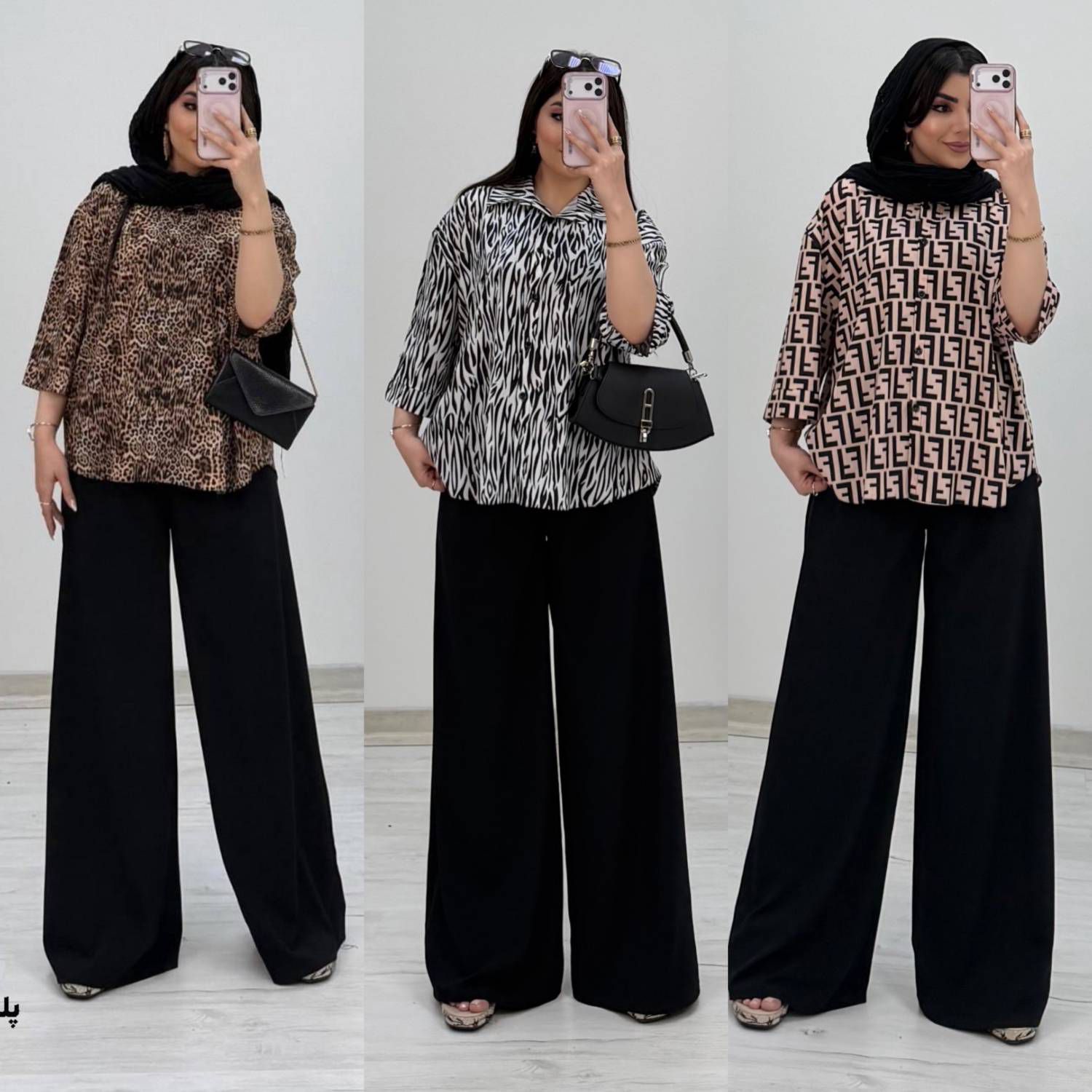 شومیزشلوار طرح دار مناسب مجالس